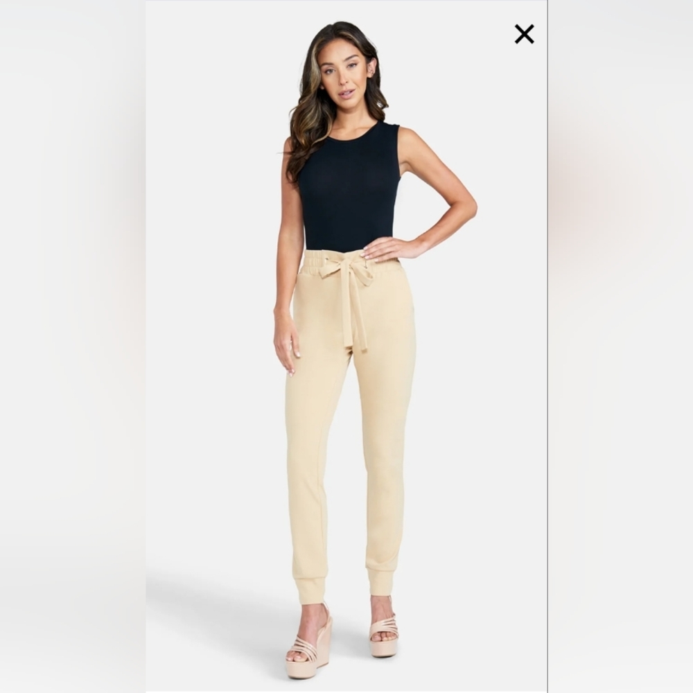 Alloy Tall Tianna Tie Waist Crepe Joggers